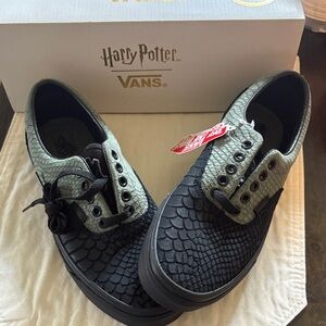 Vans Harry Potter Black and Green Sneakers
